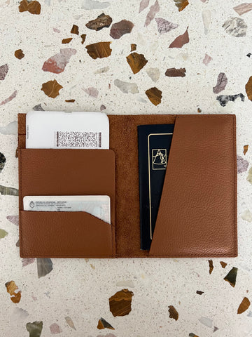 Passport holder with initials